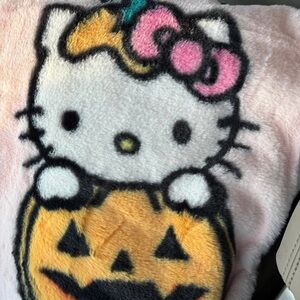 Hello kitty pink Halloween blanket